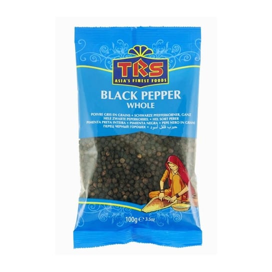Pieprz Czarny Ziarnisty "Black Pepper Whole" 100g TRS [Kraj Pochodzenia: Indie] TRS