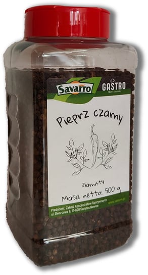 Pieprz Czarny Ziarnisty Savarro Gastro Professional - Słoik 500 G Inna marka