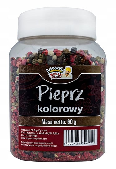 PIEPRZ KOLOROWY 60g NATURALNY PREMIUM 4 PIEPRZE w Wielorazowym Słoiku Słoik Inna marka