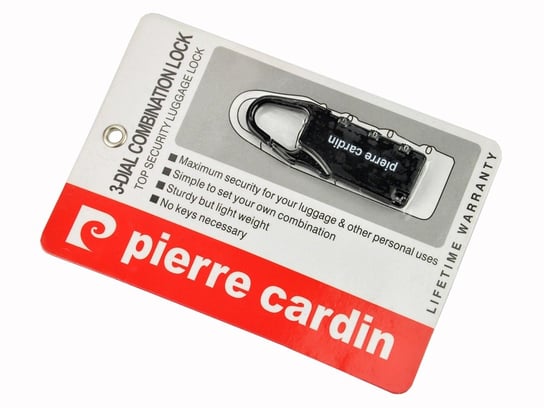 Pierre Cardin, Kłódka na szyfr, czarna Pierre Cardin