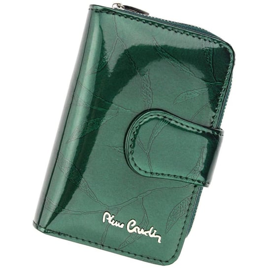 Pierre Cardin, Portfel skórzany damski, 02, Leaf 115, zielony, mały Pierre Cardin