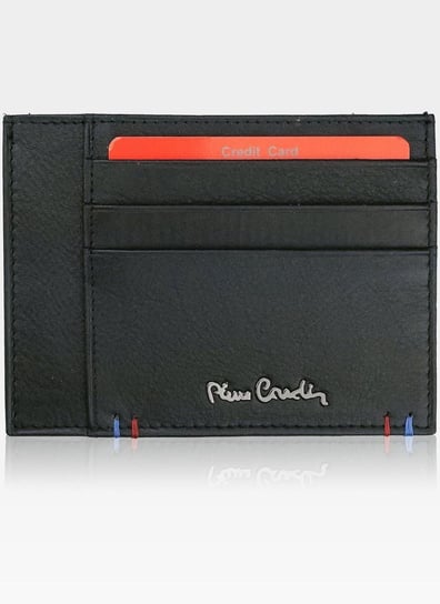 Pierre Cardin, Portfel skórzany męski, Cardholder Slim, Tilak22 P020, czarny Pierre Cardin