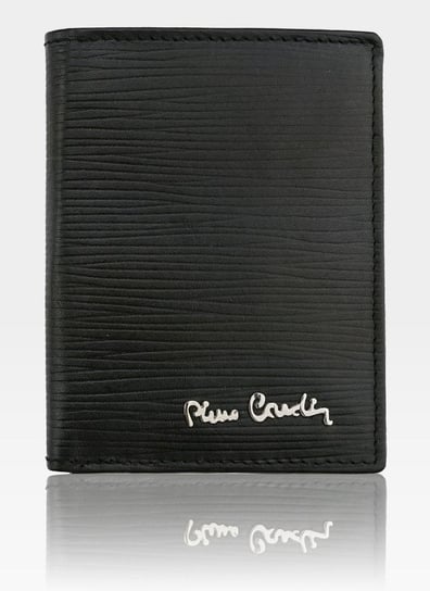 Pierre Cardin, Portfel skórzany męski, Tilak10 1810, czarny, ochrona RFID, mały Pierre Cardin