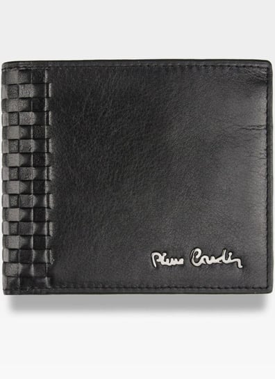 Pierre Cardin, Portfel skórzany męski, Tilak39 8824, czarny, ochrona RFID, mały Pierre Cardin