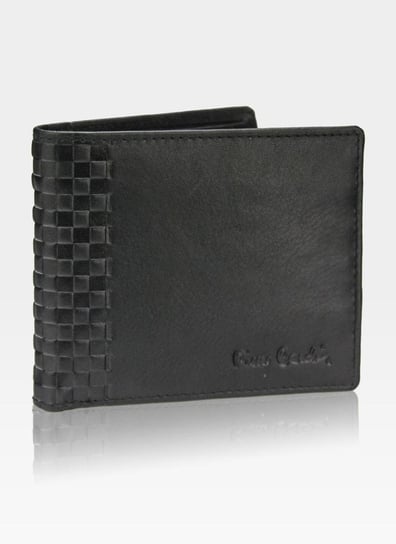 Pierre Cardin, Portfel skórzany męski, Tilak41 8824, czarny, ochrona RFID, mały Pierre Cardin