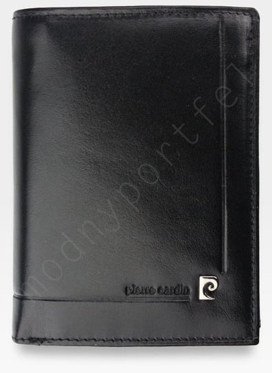 Pierre Cardin, Portfel skórzany męski, YS507.1 330, czarny, ochrona RFID Pierre Cardin