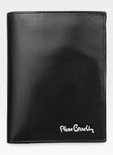 Pierre Cardin, Portfel skórzany męski, YS520.1 331, czarny, ochrona RFID Pierre Cardin