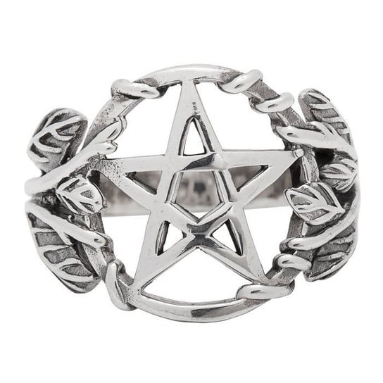 pierścień GOTHIC PENTAGRAM, srebro 925-T Inna marka