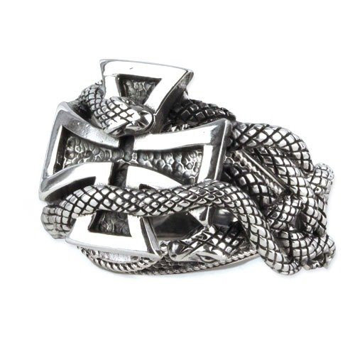 pierścień IRON CROSS, srebro 925-H Inna marka