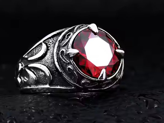 pierścień STONE red-Y Inna marka
