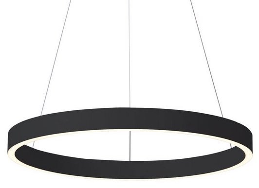 Pierścieniowa lampa wisząca Andrea AZ5100 LED 70W czarna AZzardo