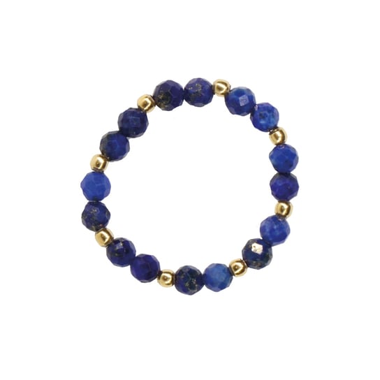 Pierścionek Elastyczny Kamienie Naturalne Lapis Lazuli BRING