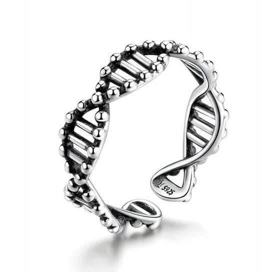 Pierścionek srebrny 925 DNA regulowany rozmiar prezent Fashion
