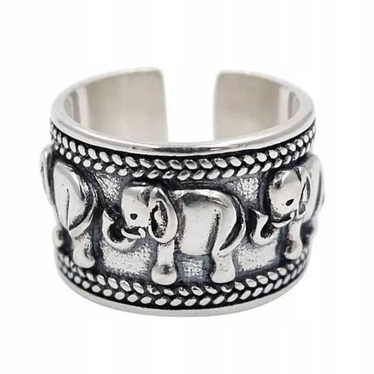 Pierścionek srebrny 925 prezent słoń słonik wąż żmija do Pandora Apart Bamoer