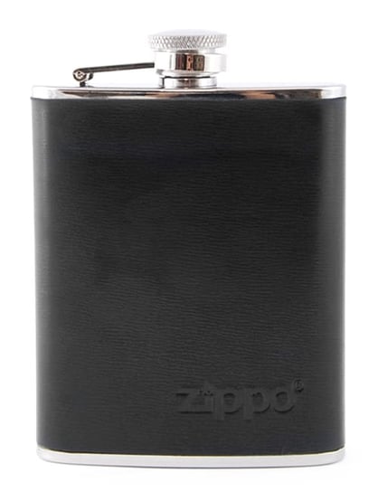 Piersiówka Zippo Steel Black Leather 180Ml 2005269 Zippo