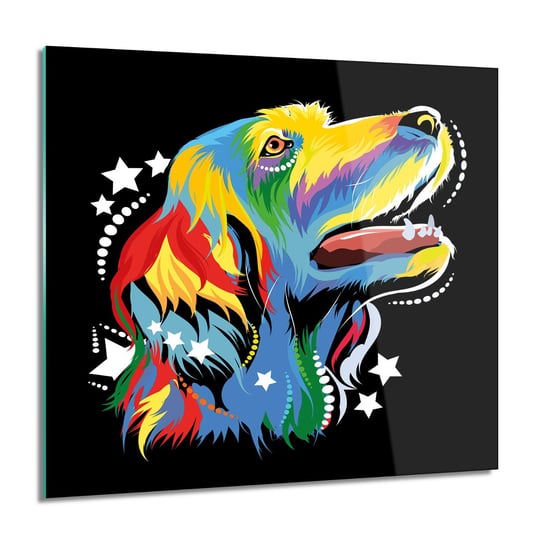 Pies styl pop art do kuchni obraz szklany, 60x60 cm ArtPrintCave