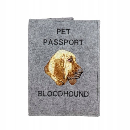 Pies św. Huberta Haftowany pokrowiec na paszport Inna marka