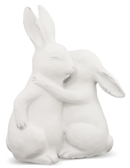 PIGMEJKA, Figurka Królik, biała, 24x20 cm Pigmejka