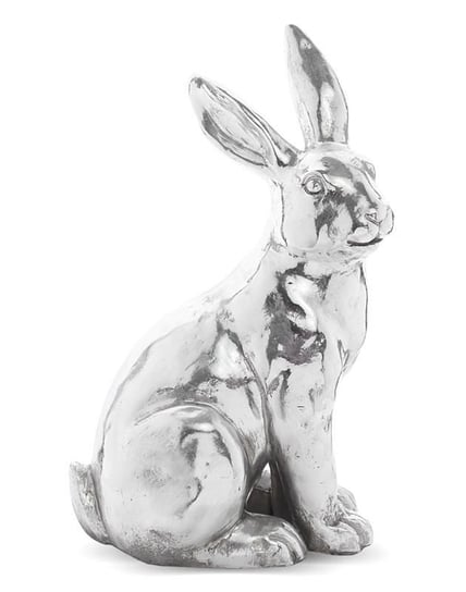 PIGMEJKA, Figurka Królik, srebrna, 35x22 cm Pigmejka