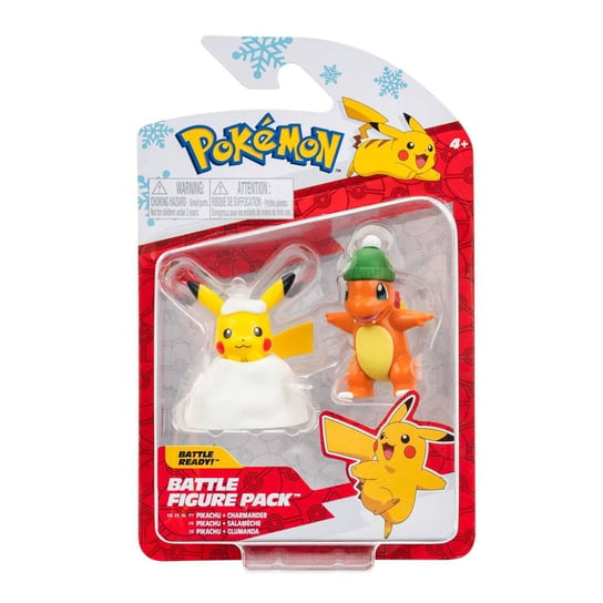 Pikachu Charamander 2-Pak Figurki Świąteczne, Jazwares JAZWARES