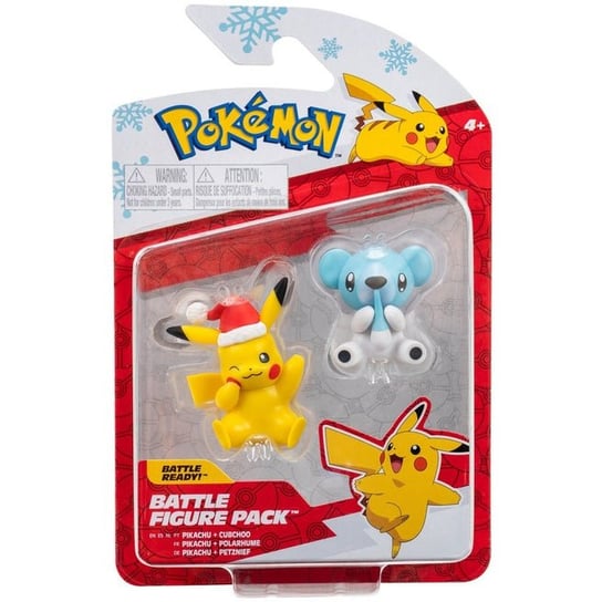 Pikachu Cubchoo 2-Pak Figurki Świąteczne, Jazwares Pokemon