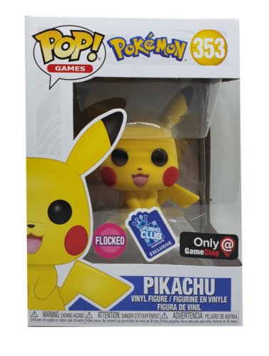Pikachu flocked  - Pokemon - Gamestop Exclusive Funko POP #455 (1) Funko