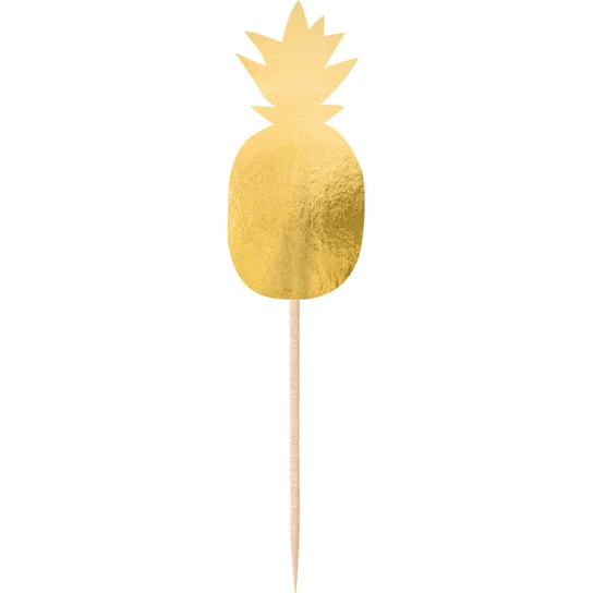 Pikery ananas, drewniane 8 cm, 20szt AMSCAN