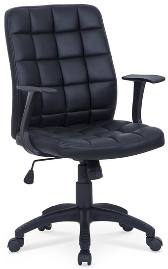 Pikowany fotel obrotowy PROFEOS Bitel, czarny, 62x59x104 cm Profeos