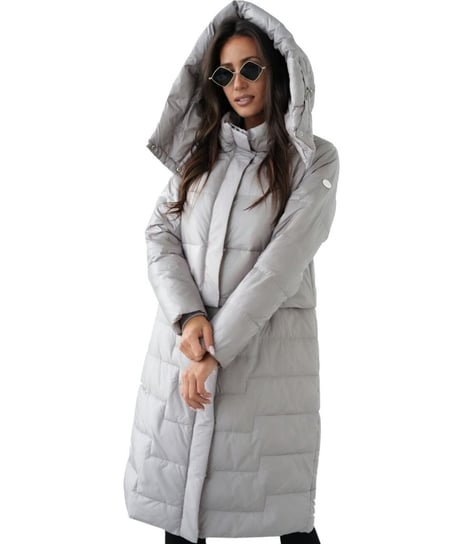 Pikowany płaszcz 2w1 Ocieplony Możliwość noszenia jako kurtka AMANDA -46 Paker