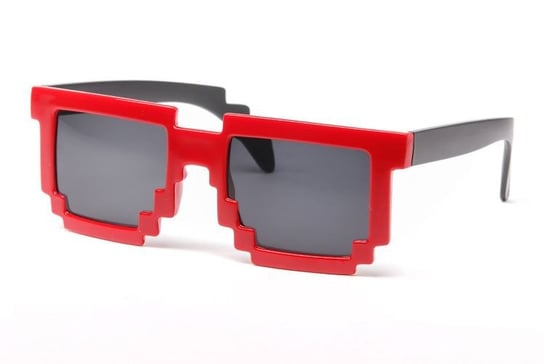 Pikselowe okulary 8 bit pixel - czerwone Gift World
