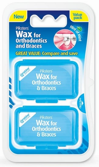 Piksters, Orthodontic Wax, Wosk Ortodontyczny, Kalibrowany, 2 Szt. PIKSTERS