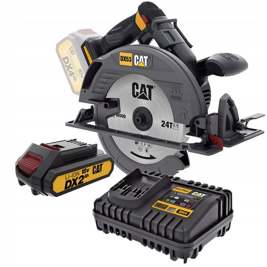 Piła tarczowa CAT DX53B + Akumulator + Ładowarka Cat&Cat