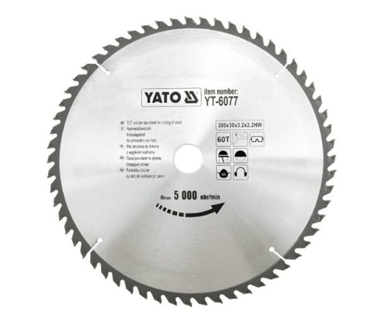 Piła tarczowa do widiowa YATO 6077, 300x30 mm, 60-zębów YT-6077 Yato