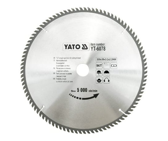 Piła tarczowa do widiowa YATO 6078, 300x30 mm, 96-zębów YT-6078 Yato