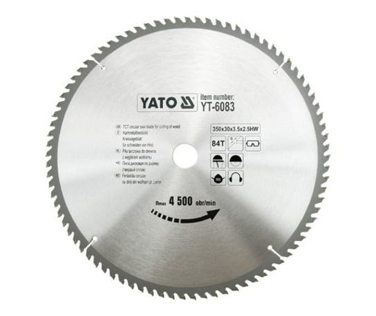 Piła tarczowa do widiowa YATO 6083, 350x30 mm, 84-zębów YT-6083 Yato