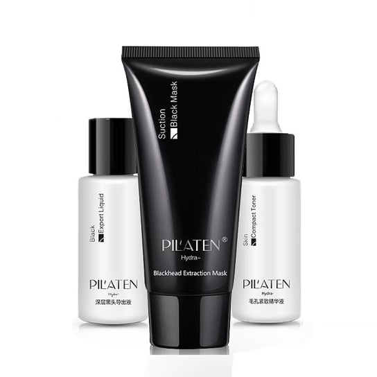 Pilaten, Blackhead Extraction Triple Suite, zestaw kosmetyków, 3 szt. Pilaten