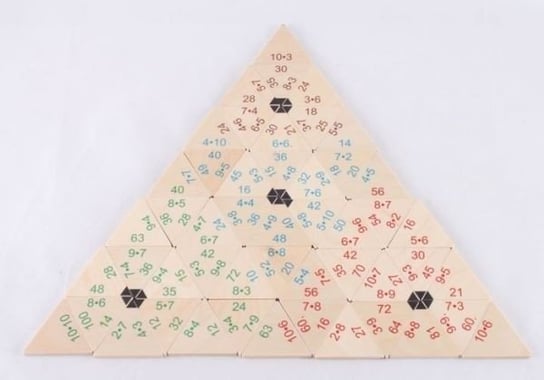 Pilch, piramida matematyczna duża, pomoce Montessori Pilch
