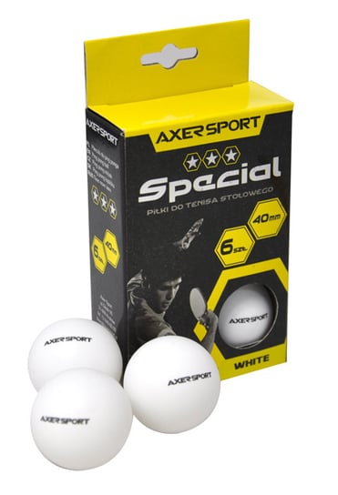 Piłeczki do tenisa stołowego Axer Sport Special, białe Axer Sport