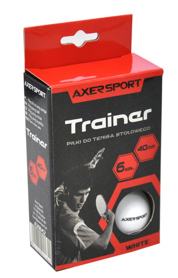 Piłeczki do tenisa stołowego Axer Sport Trainer, białe Axer Sport