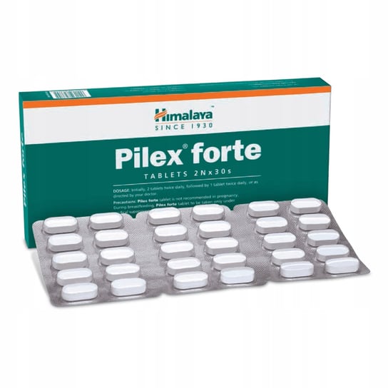 Pilex Forte na hemoroidy i żylaki Himalaya Suplement diety, 60 tabletek Himalaya
