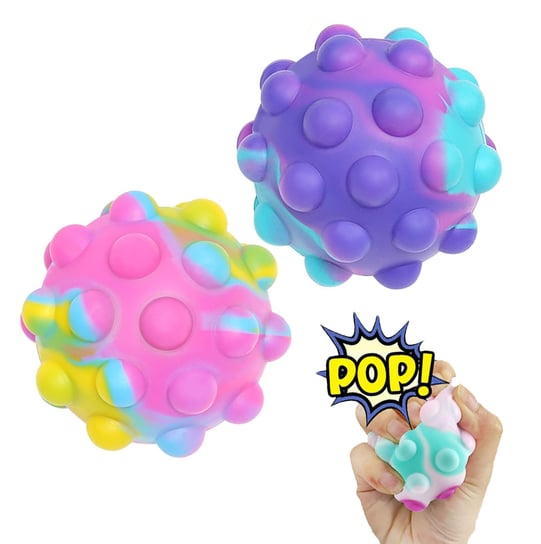 Piłka Antystresowa Push Bubble Pop It Zabawka 2Szt decortrend