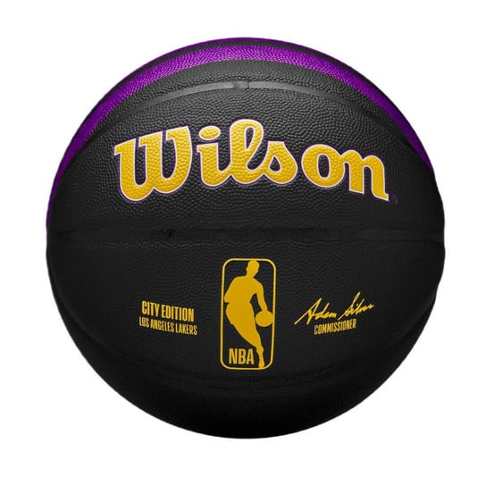 Piłka do koszykówki Wilson 2023-2024 NBA Los Angeles Lakers Team City Collector Basketball - WZ4024114-7 Wilson