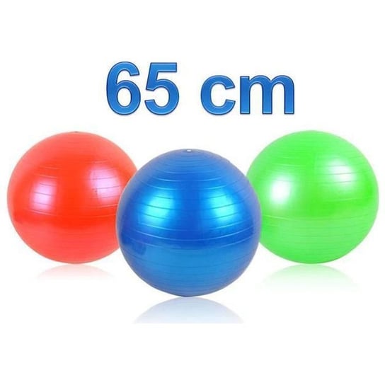 Piłka gimnastyczna fitness IsoTrade z pompką mix kolorów 65 cm Iso Trade