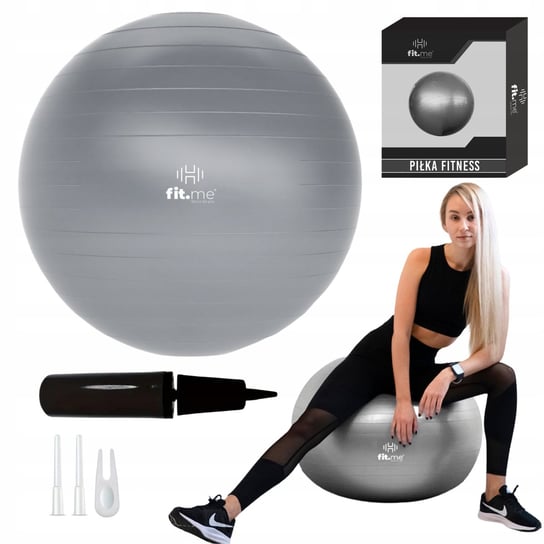 Piłka gimnastyczna fitness z pompką 55 cm Fit.me fit.me