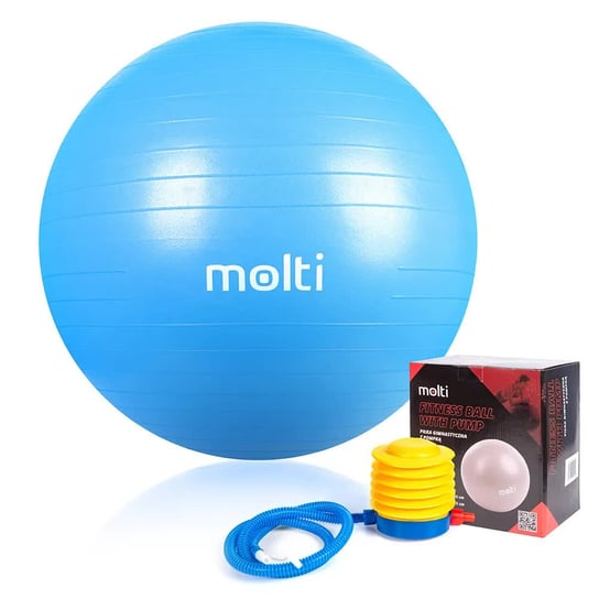 Piłka gimnastyczna MOLTI PG001 niebieska 65cm Molti
