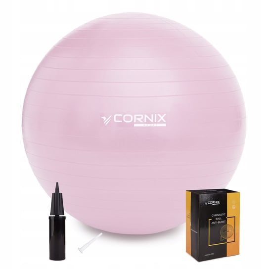 PIŁKA GIMNASTYCZNA REHABILITACYJNA DO ĆWICZEŃ TRENINGOWA 85cm+POMPKA L.Pink inna (Inny)