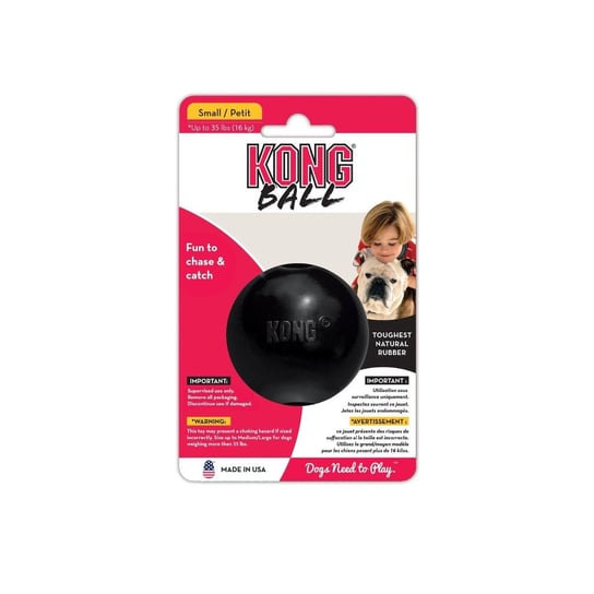Piłka gumowa KONG Extreme Ball, czarna, rozmiar M/L Kong