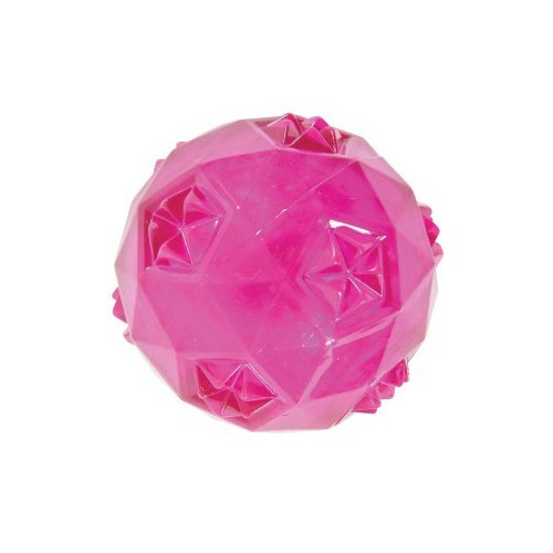 Piłka gumowa Pop z dźwiękiem ZOLUX, różowa, 7,5 cm Zolux