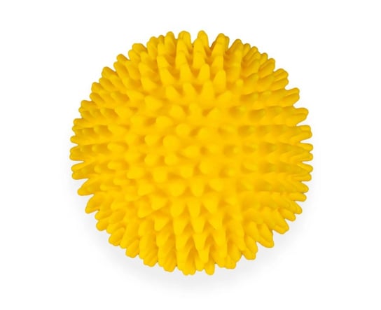 Piłka jeżowa piszcząca 7 cm żółta NobleDOG