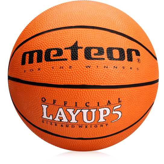 Piłka koszykowa Meteor Layup 5 pomarańczowy Meteor